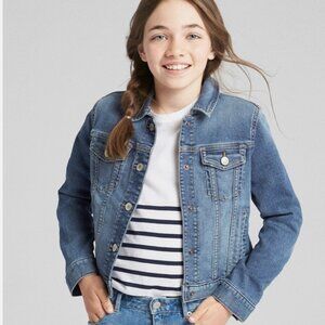 GAP Kids Denim Jacket Medium Indigo Size Large (10) Girls